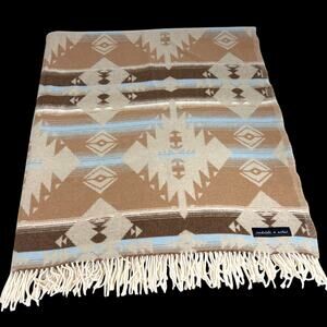 Sackcloth & Ashes Asteca Throw Blanket 59" X 70" Southwest Made In Italy